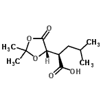 CAS 登录号：157518-70-2， (2R)-2-[(4S)-2,2-二甲基-5-氧代-1,3-二氧戊环-4-基]-4-甲基戊酸