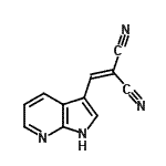 CAS 登录号：157561-99-4， (1H-吡咯并[2,3-b]吡啶-3-基亚甲基)丙二腈