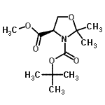 CAS#: 157604-46-1, 4-Methyl 3-(2-Methyl-2-Propanyl) (4R)-2,2-Dimethyl-1,3-Oxazolidine-3,4-Dicarboxylate