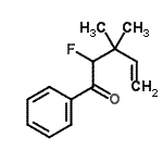 CAS 登录号：157690-15-8， 2-氟-3,3-二甲基-1-苯基-4-戊烯-1-酮