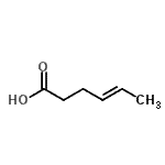 CAS 登录号：1577-20-4， (4E)-4-己烯酸