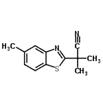 CAS 登录号：157763-88-7， 2-甲基-2-(5-甲基-1,3-苯并噻唑-2-基)丙腈