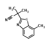 CAS 登录号：157763-97-8， 2-甲基-2-(7-甲基-1,3-苯并噻唑-2-基)丙腈