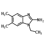 CAS 登录号：15777-04-5， 1-乙基-5,6-二甲基-1H-苯并咪唑-2-胺