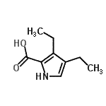 CAS 登录号：157873-93-3， 3,4-二乙基-1H-吡咯-2-羧酸
