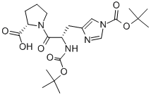 CAS 登录号：158211-50-8， 1-[N,1-二[(1,1-二甲基乙氧基)羰基]-L-组氨酰]-L-脯氨酸