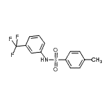 CAS 登录号：1584-58-3， 4-甲基-N-[3-(三氟甲基)苯基]苯磺酰胺