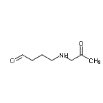 CAS 登录号：158629-49-3， 4-[(2-氧代丙基)氨基]丁醛