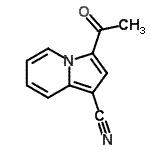 CAS 登录号：158670-17-8， 3-乙酰基-1-吲哚嗪甲腈