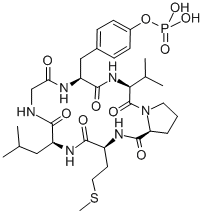 CAS 登录号:158778-21-3, 环(甘氨酰-L-酪氨酰-L-缬氨酰-L-脯氨酰-L-蛋氨酰-L-亮氨酰),磷酸二氢酯
