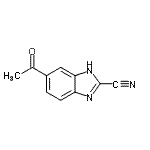 CAS 登录号：159039-05-1， 5-乙酰基-1H-苯并咪唑-2-甲腈