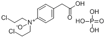 CAS#: 159126-29-1, 4-(Bis(2-chloroethyl)oxidoamino)benzeneacetic acid phosphate