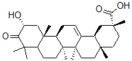 CAS 登录号:159359-62-3, (2R,4aS,6aR,6aS,6bR,11R,12aR,14bS)-11-羟基-2,4a,6a,6b,9,9,12a-七甲基-10-氧代-3,4,5,6,6a,7,8,8a,11,12,13,14b-十二氢-1H-苉-2-羧酸