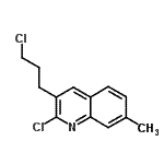 CAS 登录号：159383-56-9， 2-氯-3-(3-氯丙基)-7-甲基喹啉