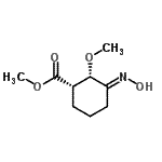CAS 登录号：159581-81-4， 甲基(1S,2S,3E)-3-(羟基亚胺)-2-甲氧基环己甲酸酯