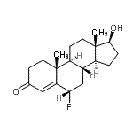 CAS 登录号：1597-68-8， (6alpha,17beta)-6-氟-17-羟基雄甾-4-烯-3-酮
