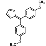 CAS 登录号:15972-55-1, 1,1'-(2,4-环戊二烯-1-亚基甲基烯)二(4-甲氧基苯)
