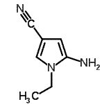 CAS 登录号：159831-29-5， 5-氨基-1-乙基-1H-吡咯-3-甲腈