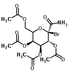 CAS 登录号:159895-07-5, (2R,3R,4S,5S)-6-(乙酰氧基甲基)-2-溴-2-氨基甲酰四氢-2H-吡喃-3,4,5-三基三乙酸酯
