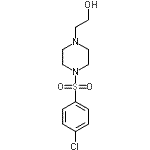 CAS 登录号：16017-65-5， 2-{4-[(4-氯苯基)磺酰基]-1-哌嗪基}乙醇
