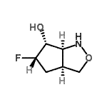 CAS 登录号：160189-50-4， (3aS,5S,6R,6aS)-5-氟六氢-1H-环戊二烯并[c][1,2]恶唑-6-醇