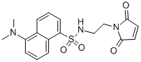 CAS # 160291-45-2, N-[2-(2,5-Dihydro-2,5-Dioxo-1H-Pyrrol-1-Yl)Ethyl]-5-(Dimethylamino)-1-Naphthalenesulfonamide