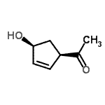 CAS 登录号：160733-40-4， 1-[(1R,4S)-4-羟基-2-环戊烯-1-基]乙酮