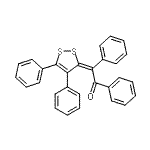 CAS 登录号：16074-89-8， (2E)-2-(4,5-二苯基-3H-1,2-二硫醇-3-亚基)-1,2-二苯乙酮