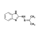 CAS 登录号：161035-86-5， 2-(2-异亚丙基肼基)-1H-苯并咪唑