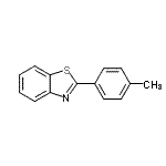 CAS 登录号：16112-21-3， 2-(4-甲基苯基)-1,3-苯并噻唑