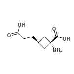 CAS 登录号：161181-74-4， 反式-1-氨基-3-(2-羧基乙基)环丁烷羧酸