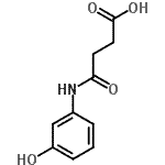 CAS 登录号：16141-43-8， 4-[(3-羟基苯基)氨基]-4-氧代丁酸