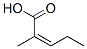 CAS 登录号：1617-37-4， (Z)-2-甲基戊-2-烯酸