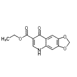 CAS 登录号：16171-98-5， 乙基8-氧代-5,8-二氢[1,3]二氧杂环戊并[4,5-g]喹啉-7-羧酸酯