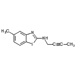 CAS 登录号：161765-70-4， N-(2-丁炔-1-基)-5-甲基-1,3-苯并噻唑-2-胺