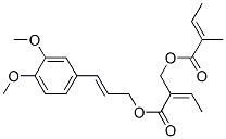 CAS 登录号：161928-84-3， [(Z)-2-[(E)-3-(3,4-二甲氧基苯基)丙-2-烯氧基]羰基丁-2-烯基](E)-2-甲基丁-2-烯酸酯