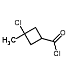 CAS 登录号：16200-72-9， 3-氯-3-甲基环丁烷羰基氯化物