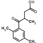 CAS 登录号：16206-39-6， 4-(2,5-二甲基苯基)-3-甲基-4-氧代丁酸