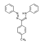 CAS 登录号：1622-12-4， (E)-1-[(Z)-(4-甲基苯基)(苯基亚肼基)甲基]-2-苯偶氮