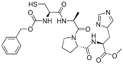 CAS 登录号：162334-61-4， 甲基(2S)-3-(3H-咪唑-4-基)-2-[[(2S)-1-[(2S)-2-[[(2R)-2-苯基甲氧羰基氨基-3-硫基丙酰]氨基]丙酰]吡咯烷-2-羰基]氨基]丙酸酯盐酸盐