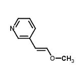 CAS 登录号：162706-24-3， 3-[(E)-2-甲氧基乙烯基]吡啶