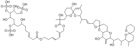 CAS 登录号:162795-98-4, 翅甲藻毒素-4