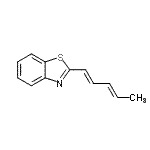 CAS#: 1628-60-0, 2-[(1E,3E)-1,3-Pentadien-1-Yl]-1,3-Benzothiazole