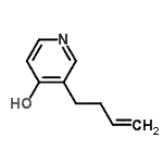 CAS 登录号：163118-78-3， 3-(3-丁烯-1-基)-4-吡啶醇