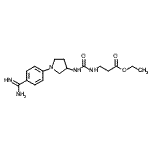 CAS#: 163250-90-6, Ethyl 3-[[1-(4-Carbamimidoylphenyl)Pyrrolidin-3-Yl]Carbamoylamino]Propanoate