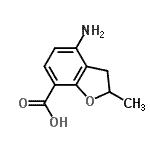 CAS#: 166743-19-7, 4-Amino-2-Methyl-2,3-Dihydro-1-Benzofuran-7-Carboxylic Acid
