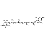 CAS#: 16913-24-9, (6S)-6-Hydroxy-3-[(1E,3E,5E,7E,9E,11E,13E,15E)-18-[(4R)-4-Hydroxy-2,6,6-Trimethyl-1-Cyclohexenyl]-3,7,12,16-Tetramethyl-Octadeca-1,3,5,7,9,11,13,15-Octaen-17-Ynyl]-2,4,4-Trimethyl-Cyclohex-2-En-1-One