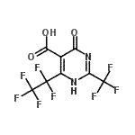 CAS#: 170865-76-6, 4-Oxo-6-(Pentafluoroethyl)-2-(Trifluoromethyl)-1,4-Dihydro-5-Pyrimidinecarboxylic Acid