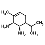 CAS 登录号：170998-76-2， (1S,2R,6R)-6-异丙基-3-甲基-3-环己烯-1,2-二胺