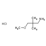CAS#: 171268-71-6, 3-Methoxy-2,2-Dimethyl-1-Propanamine Hydrochloride (1:1)